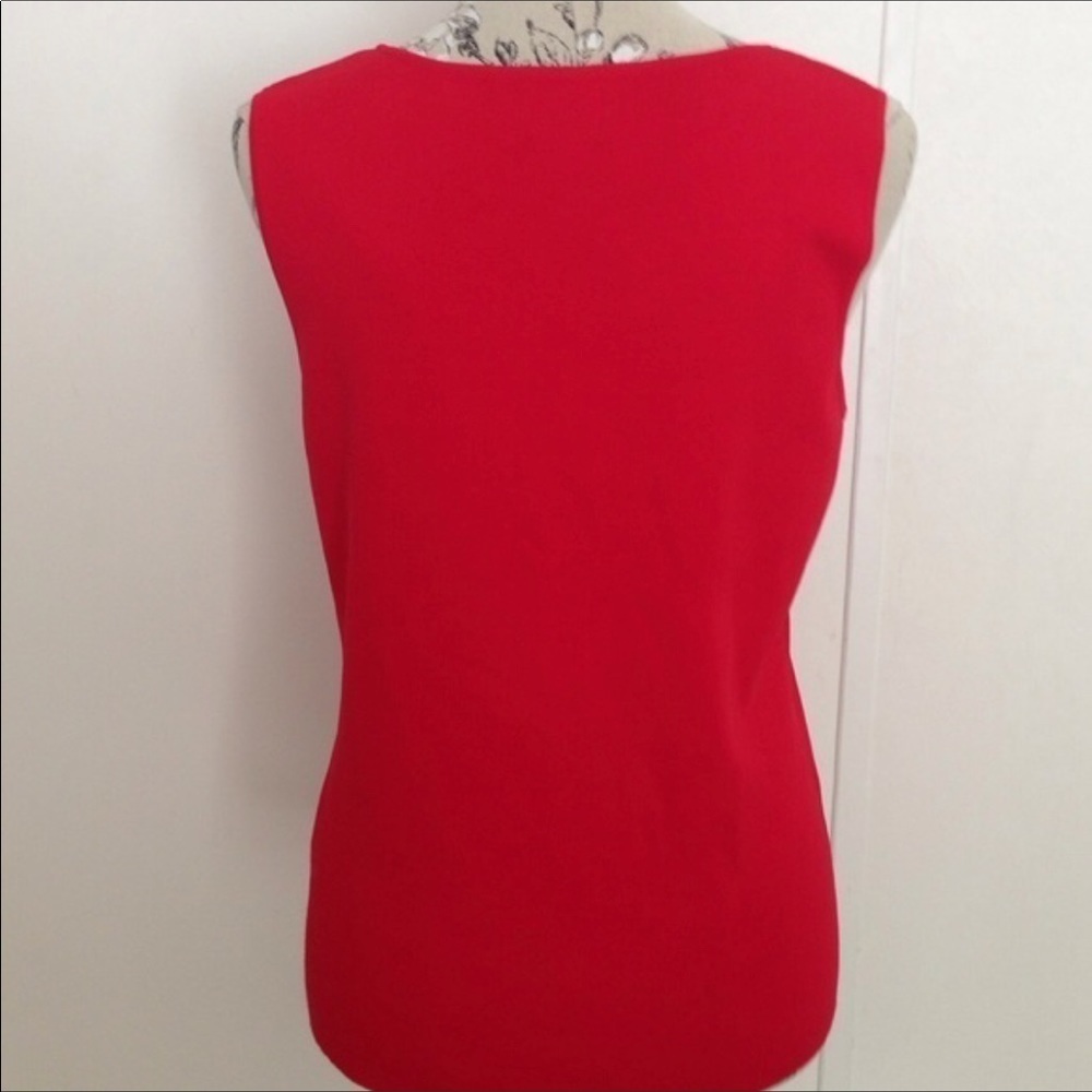 Ruby Rd Red Embellished Top XL - Picture 2 of 4